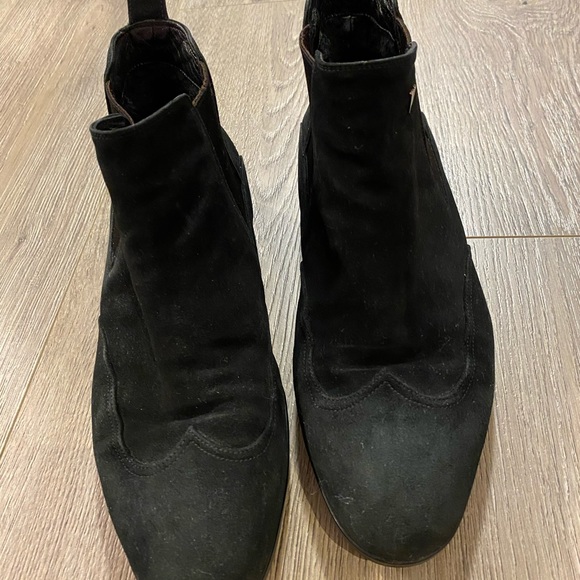 Valentino, Men’s shoes. winter, real fur inside. Black. Good condition.Italy - Picture 5 of 6